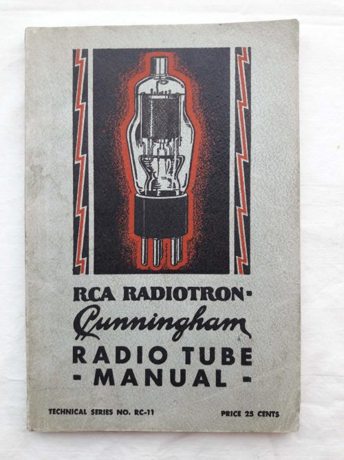 Cunningham Radio Tubes Manual