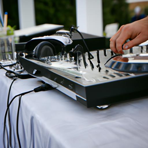 The Atlanta wedding DJ is making sure every detail is perfect before the reception starts