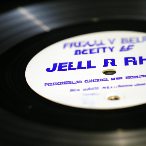 A close-up of a vinyl record with the hit song 'The Fresh Prince of Bel Air' by DJ Jazzy Jeff and The Fresh Prince