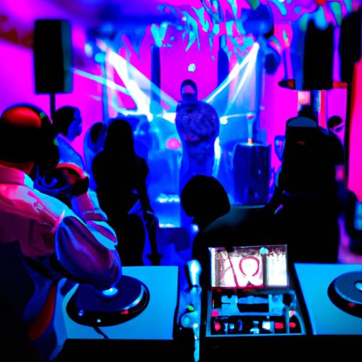 Guests enjoying the lively atmosphere of a DJ Laz-themed party.