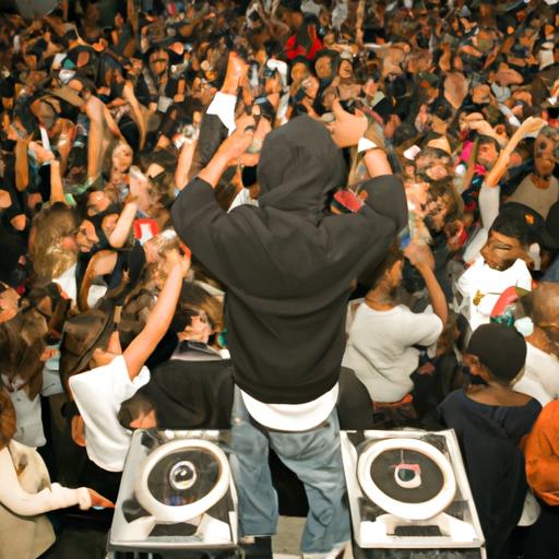 Witness the energy and excitement of a DJ Lil Man Anthem performance in this photo