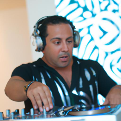 DJ Maurice Paola creating magic with his music in his studio