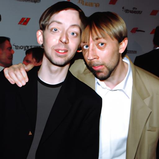 DJ Qualls and his husband walk the red carpet at a Hollywood event