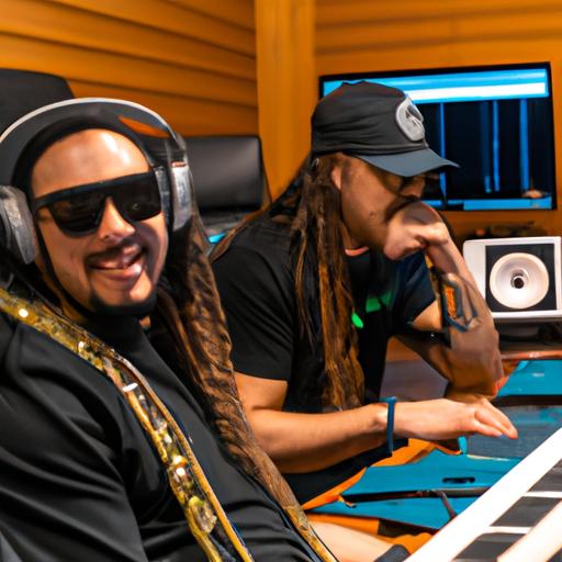 DJ Snake and Lil Jon hard at work creating their next hit single