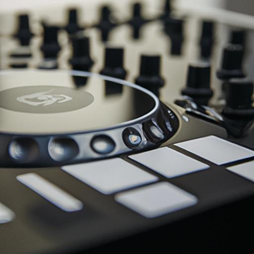 A DJ making adjustments on the Pioneer DJ DDJ-1000SRT's mixer and turntable controls