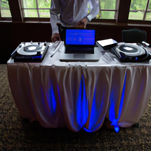 The Seattle wedding DJ made sure the sound was perfect before the guests arrived